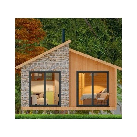 Chalet bois 35 m2