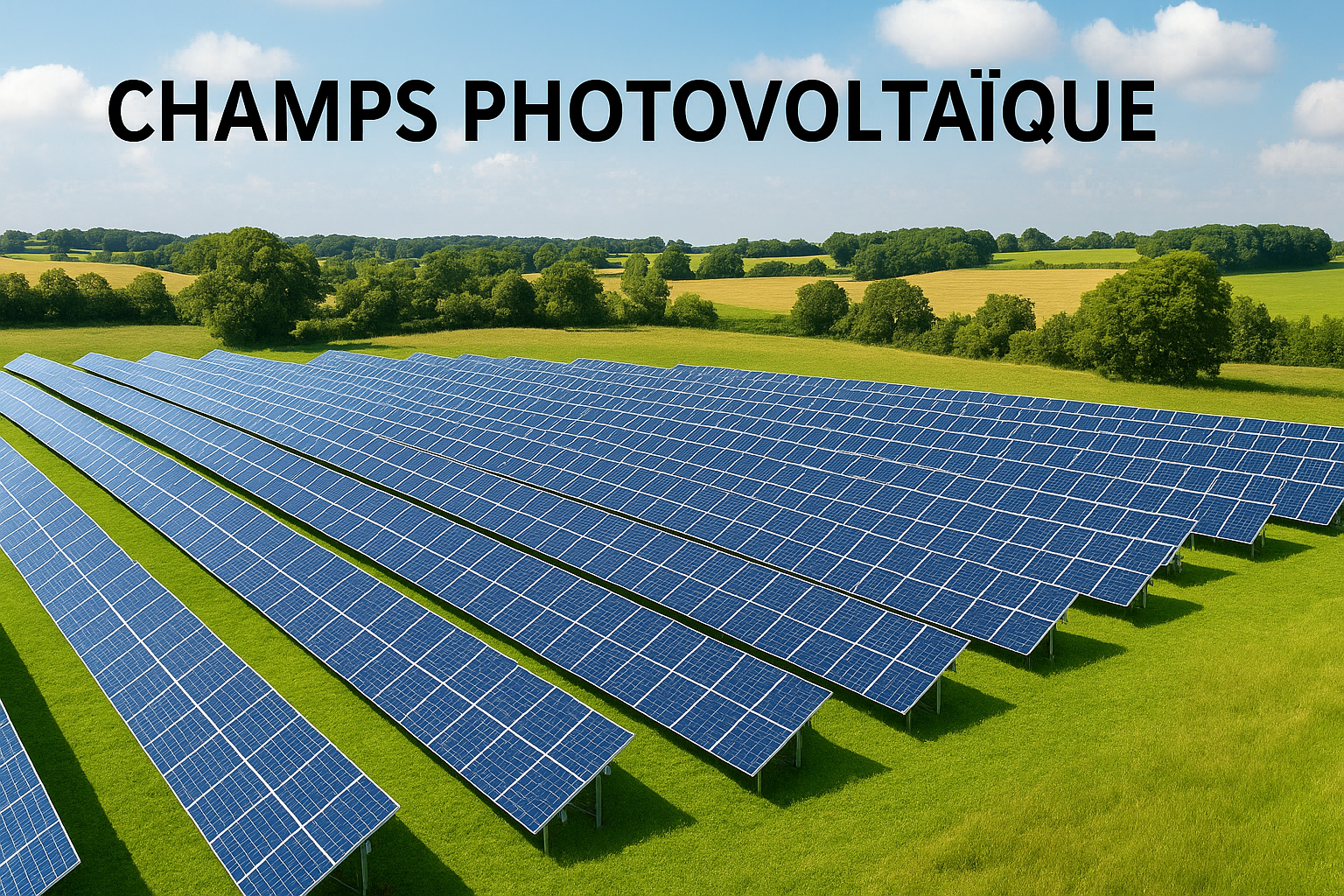 Champs photovoltaïques – VerriereRenovBois Recherche terrains agricoles pour parc photovoltaïque