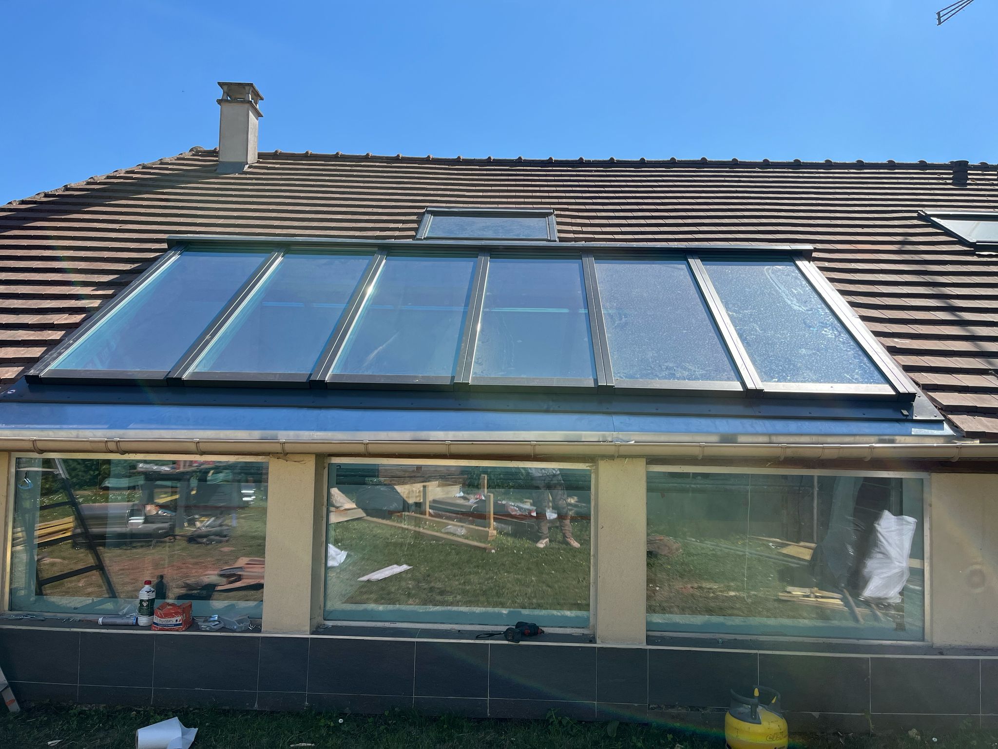 Verrière aluminium sur toiture – VerriereRenovBois